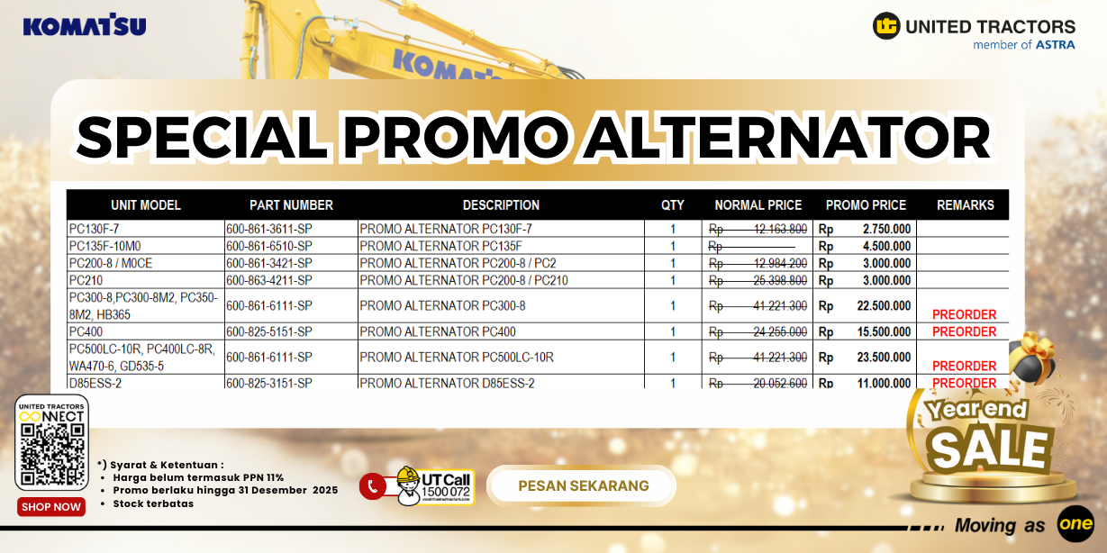 SPECIAL PROMO ALTERNATOR